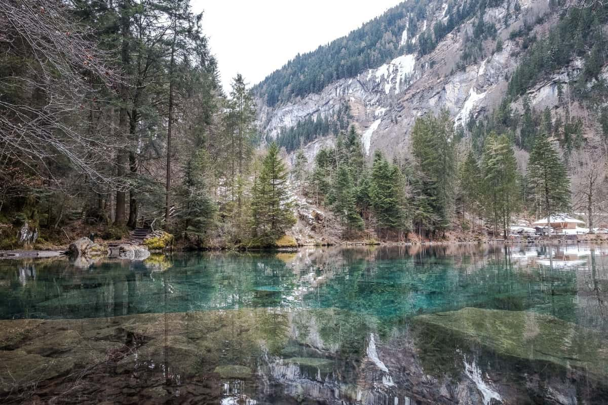 Blausee Berner Oberland Spiegelungen