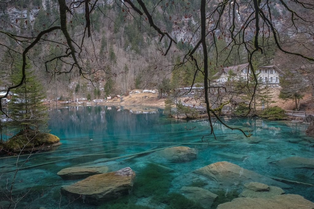 Blaue Farbe Blausee