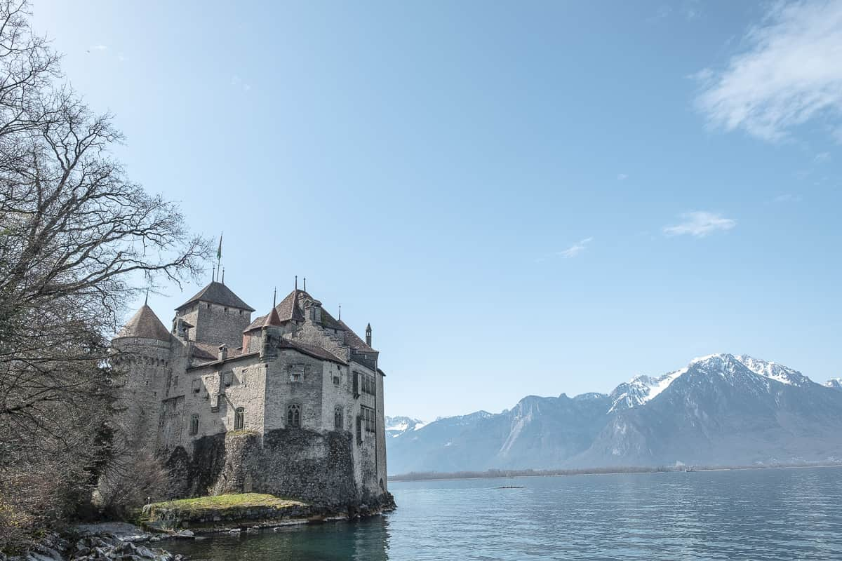 Schloss Chillon Spaziergang Genfersee