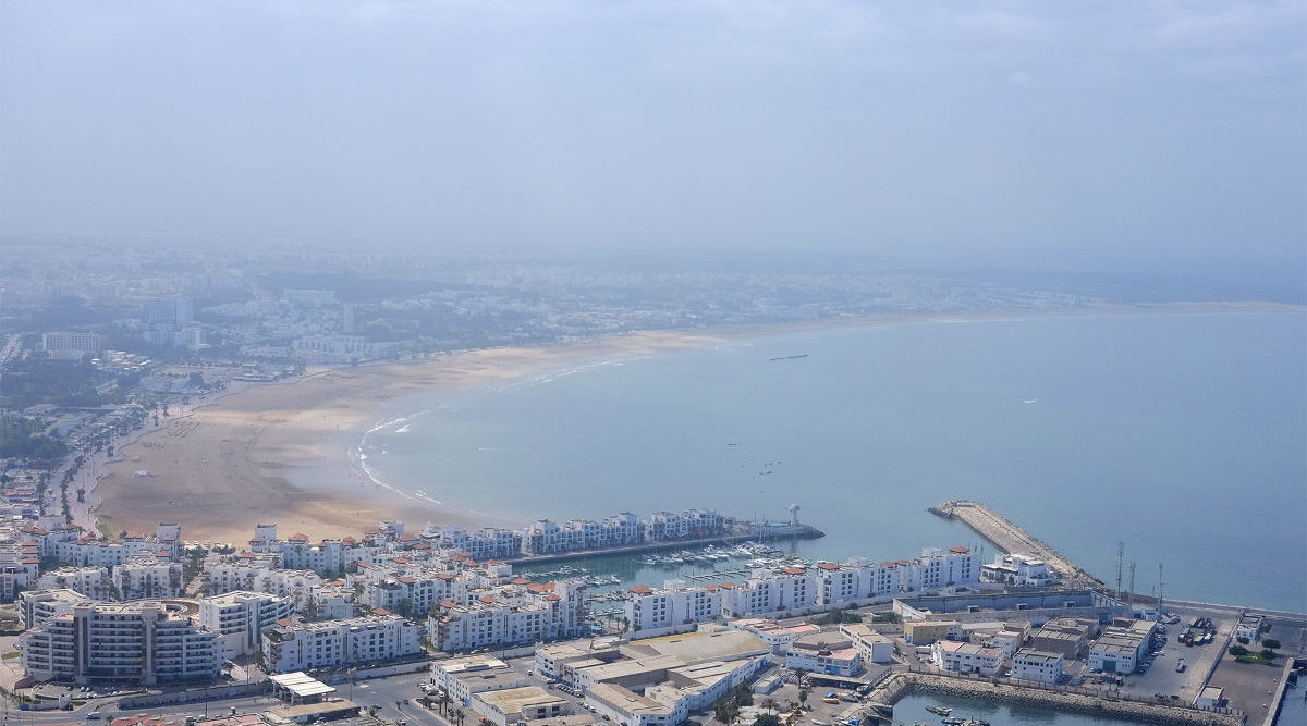 Aussicht auf Agadir in Marokko