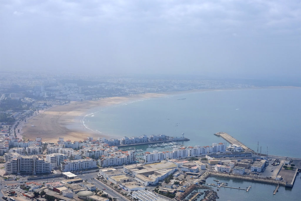 Aussicht auf Agadir in Marokko