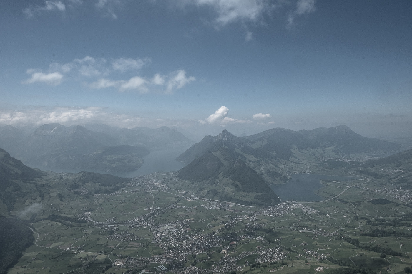 Aussicht auf die Seen vom Mythen