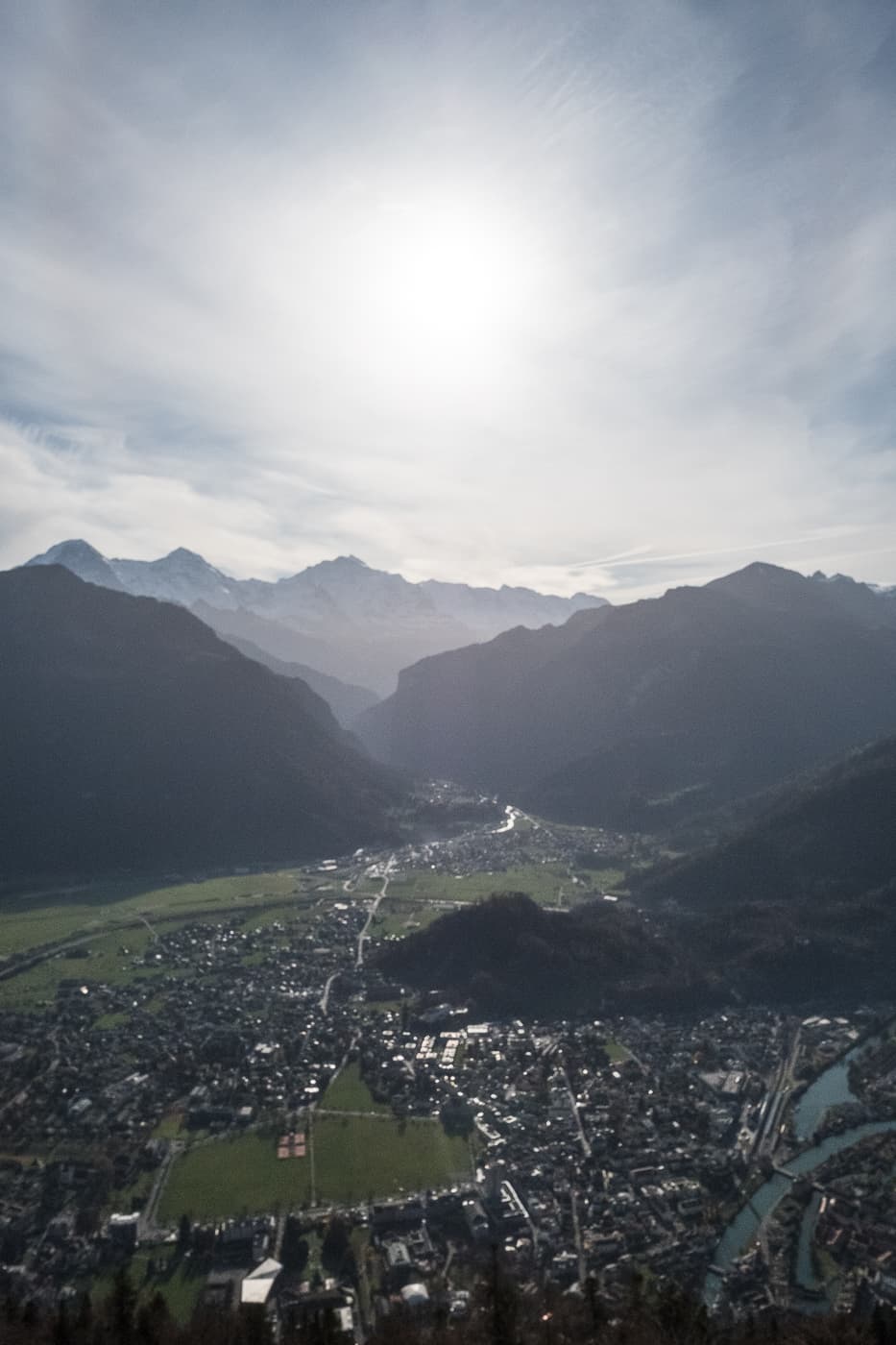 Aussicht über Interlaken vom Hausberg Harder Kulm