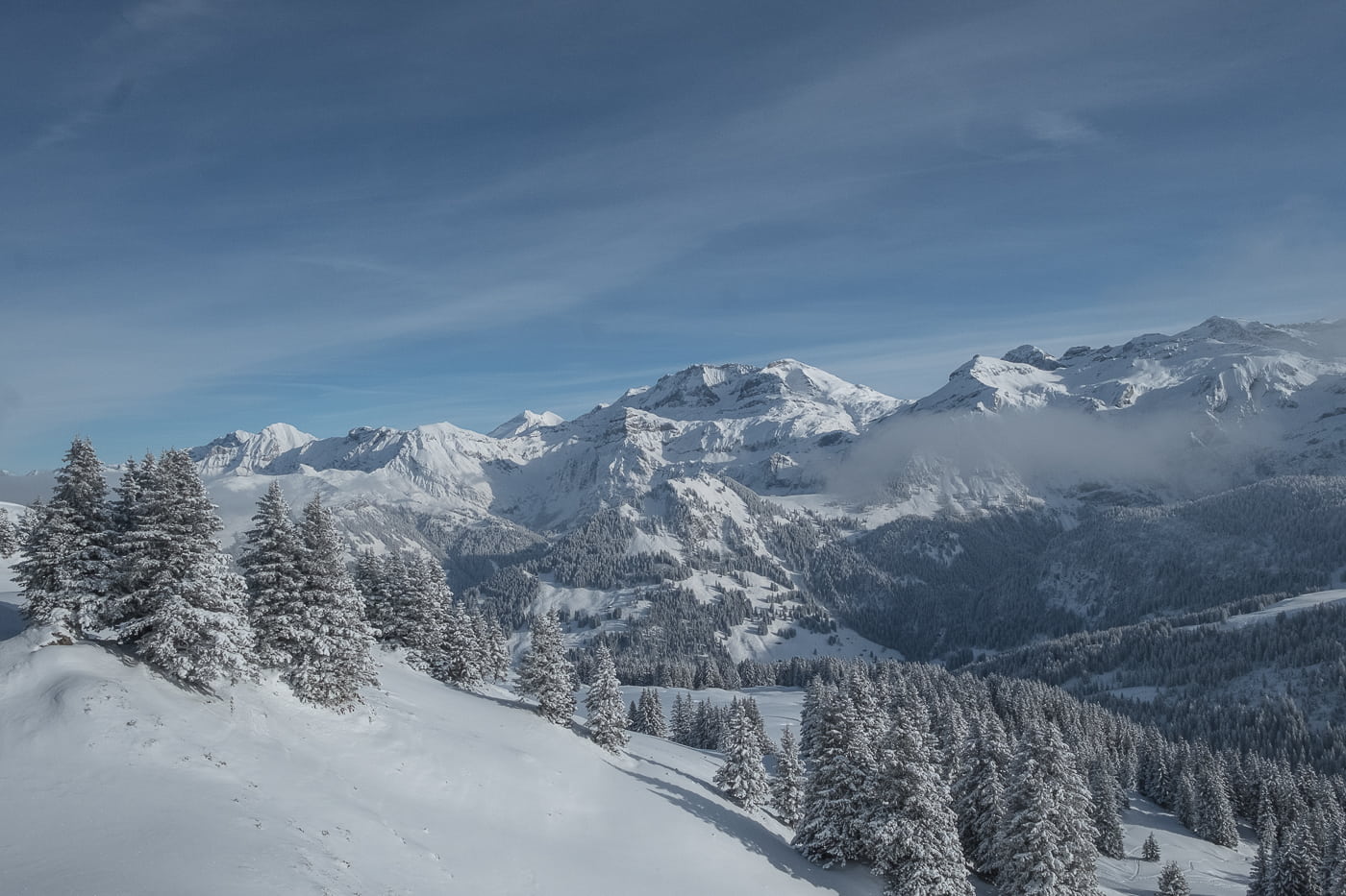 Bergpanorama Lenk Leiterli im Berner Oberland