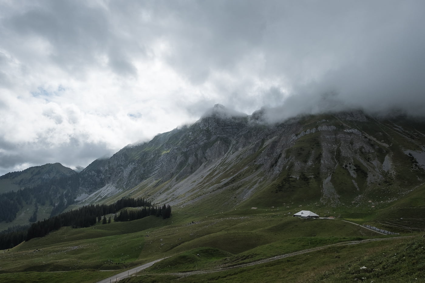 Stimmung auf der Bergwanderung Kaiser Egg