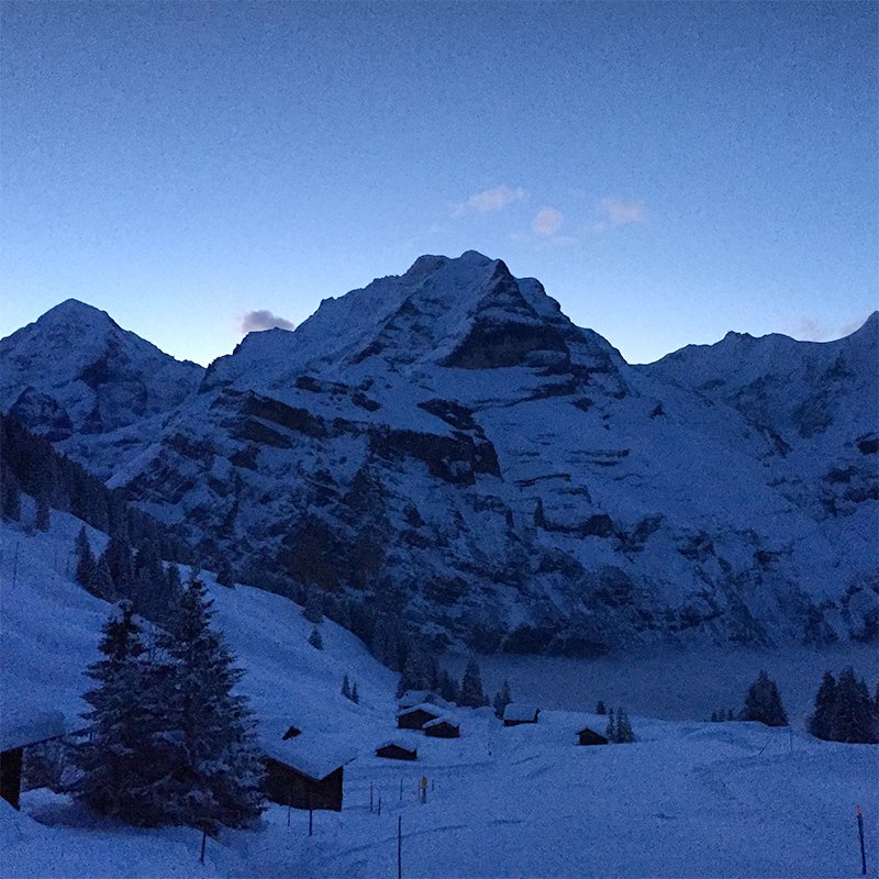 Blaue Stunde Mürren