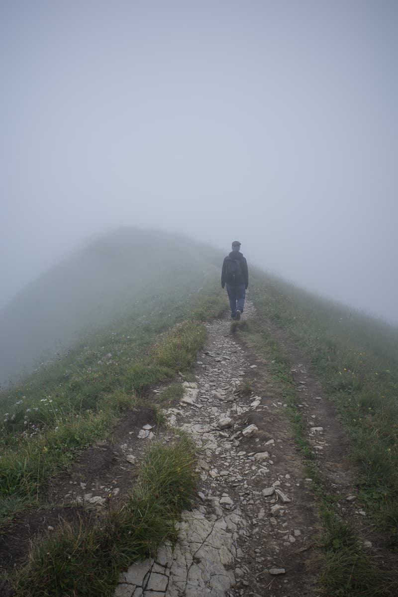Brienzergrat in den Wolken