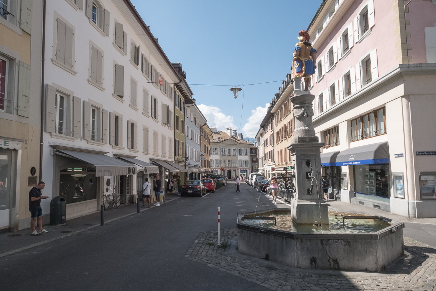 Brunnen in der Altstadt Vevey