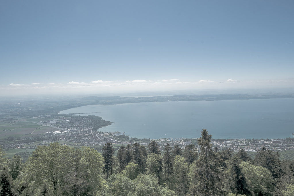 Aussicht vom Chaumont auf Neuenburgersee