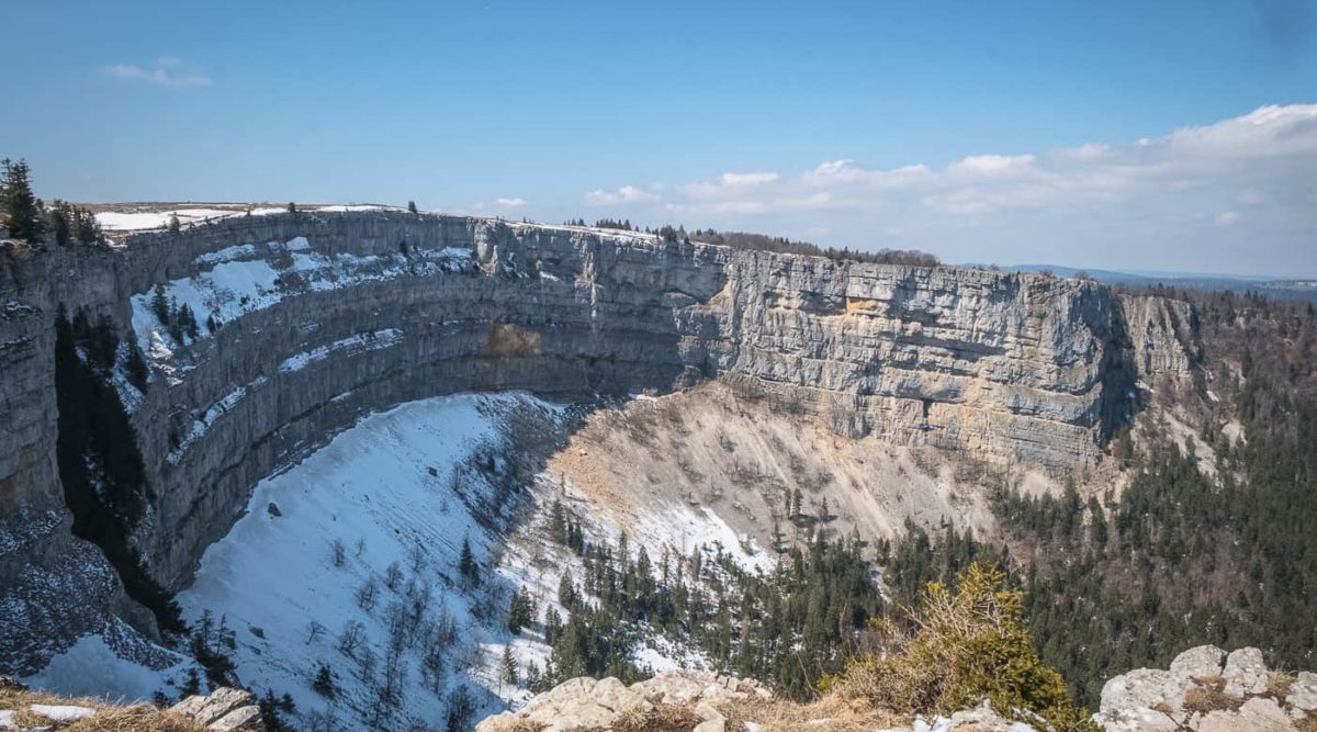 Creux du Van Ausblick