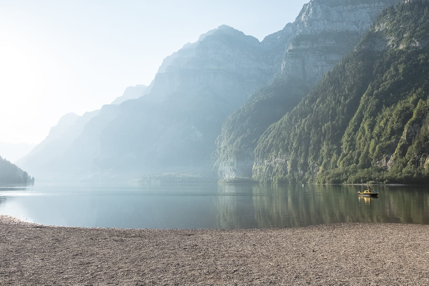 Fischen am Klöntalersee