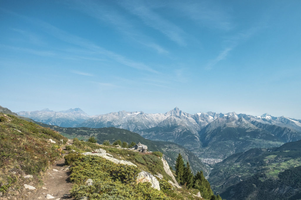 Aussicht von der Furgge Grächen