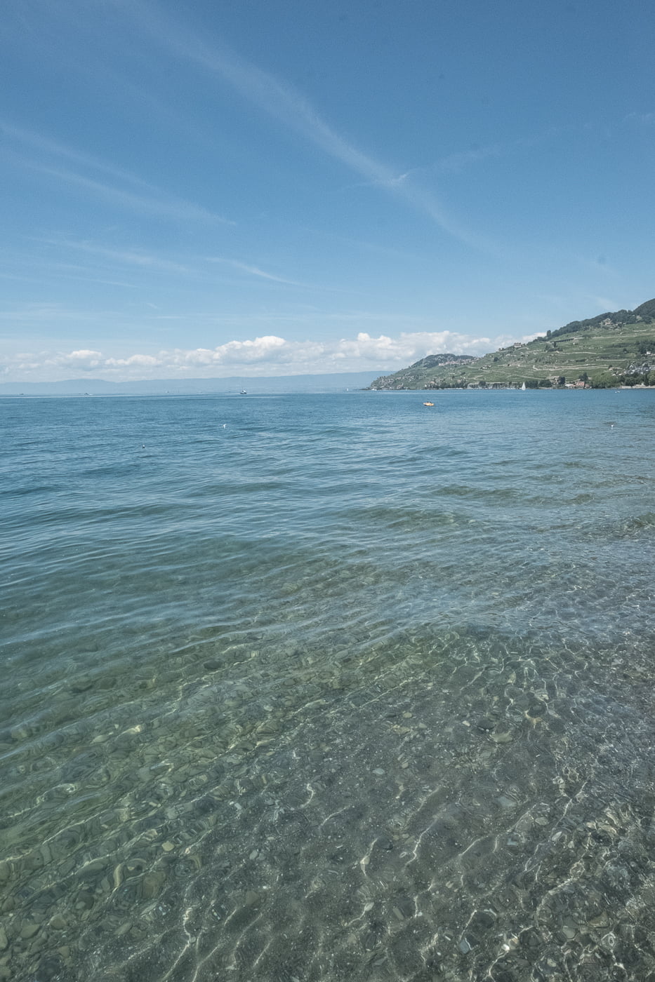 Genfersee durchsichtiges Wasser