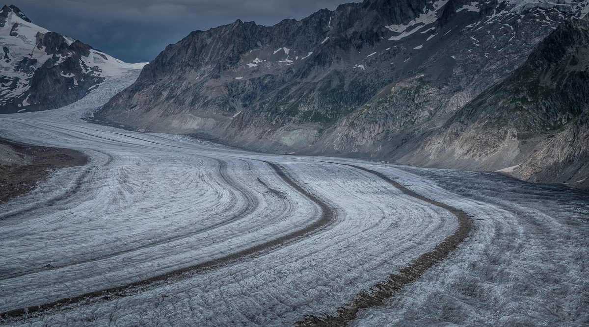 Gletscher in der Aletsch Arena