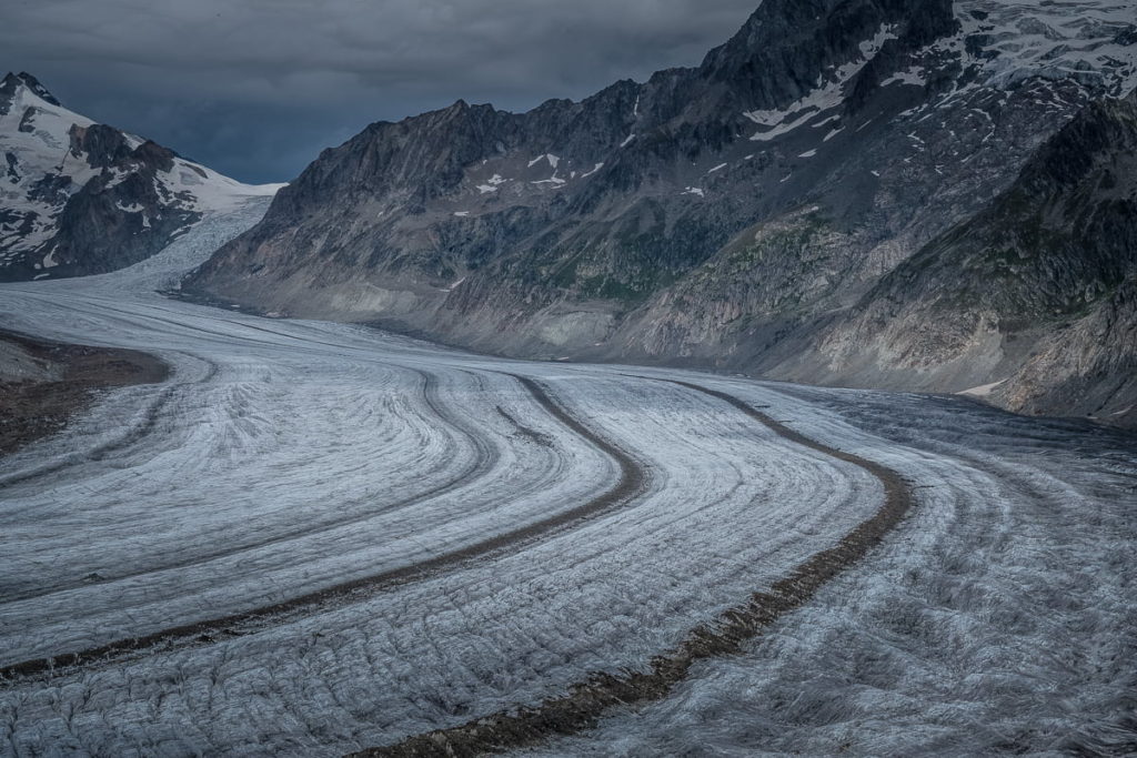 Gletscher in der Aletsch Arena