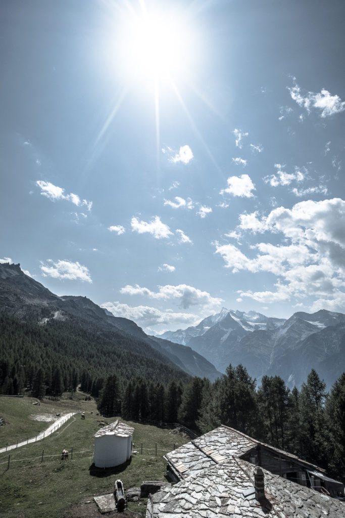 Aussicht auf der Hannigalp