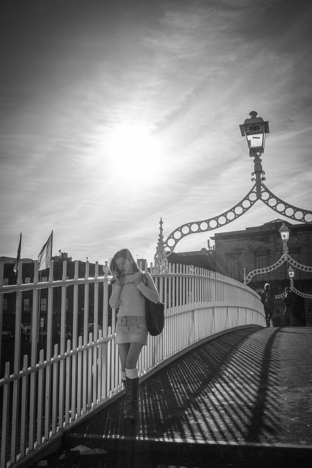 Dublins schöne Ha'Penny Brücke