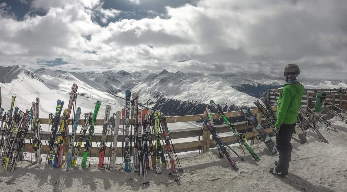 Aussicht auf dem Jakobshorn Davos