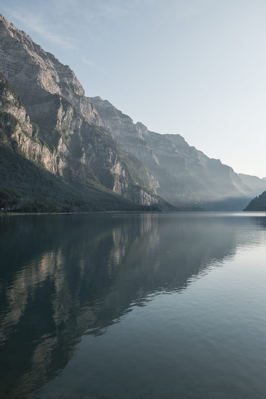 Aussicht vom Hotel am Klöntalersee