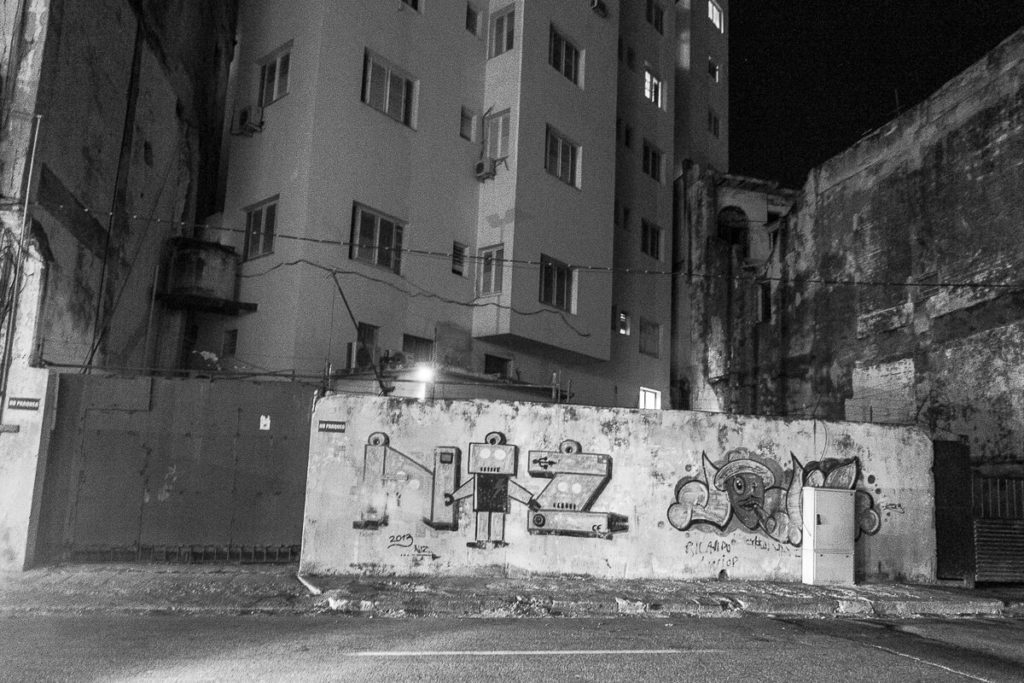 Streetart by night