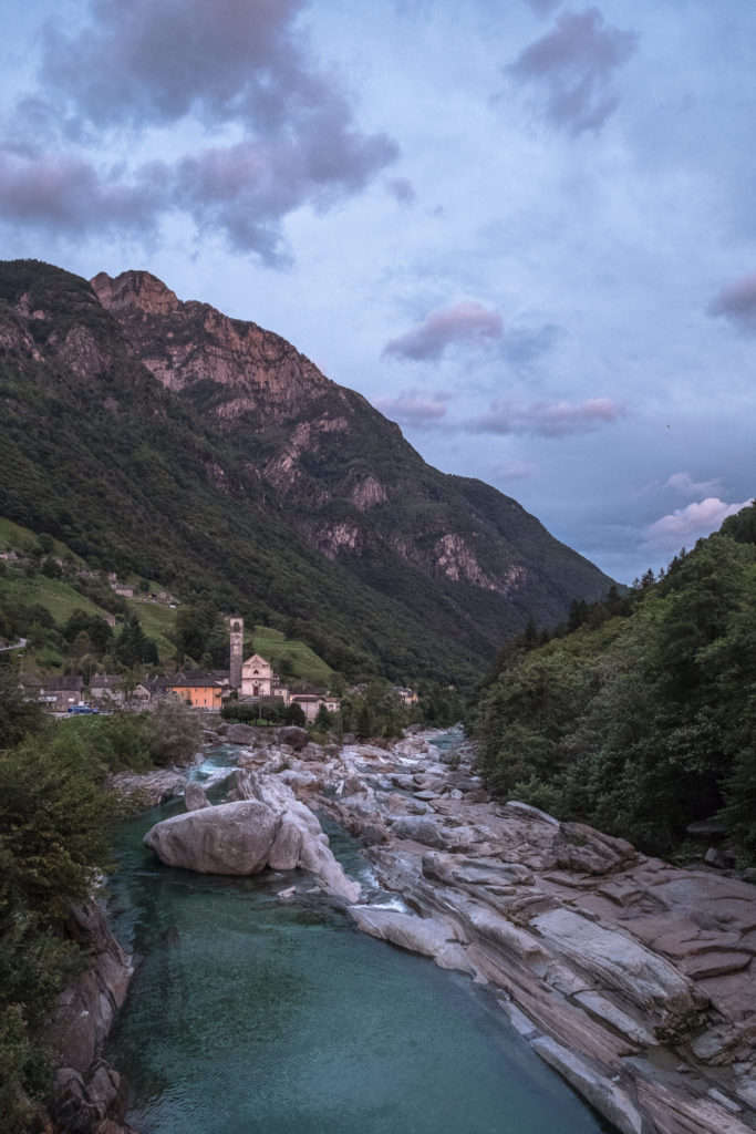 Lavertezzo Abendlicht