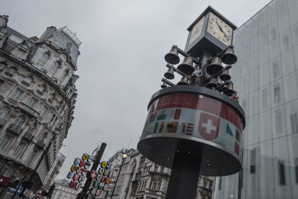 Leicester Square Schweizer Glockenspiel London