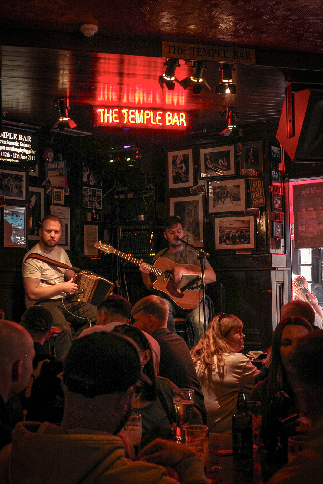 Live Musik in der Temple Bar in Dublin