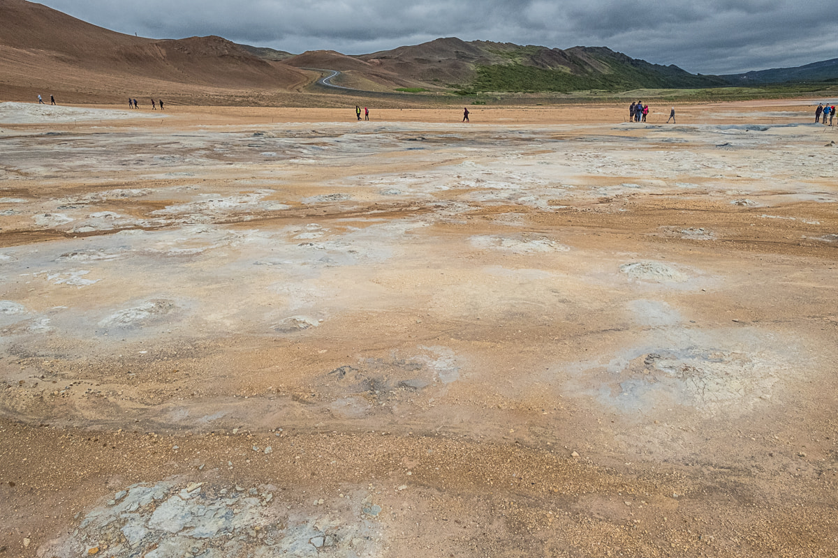 mond landschaft hverir island