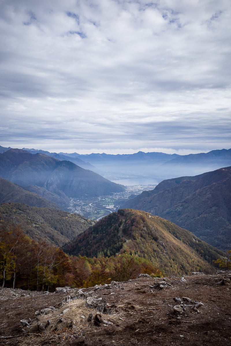 Aussicht vom Monte Aula im Centovalli