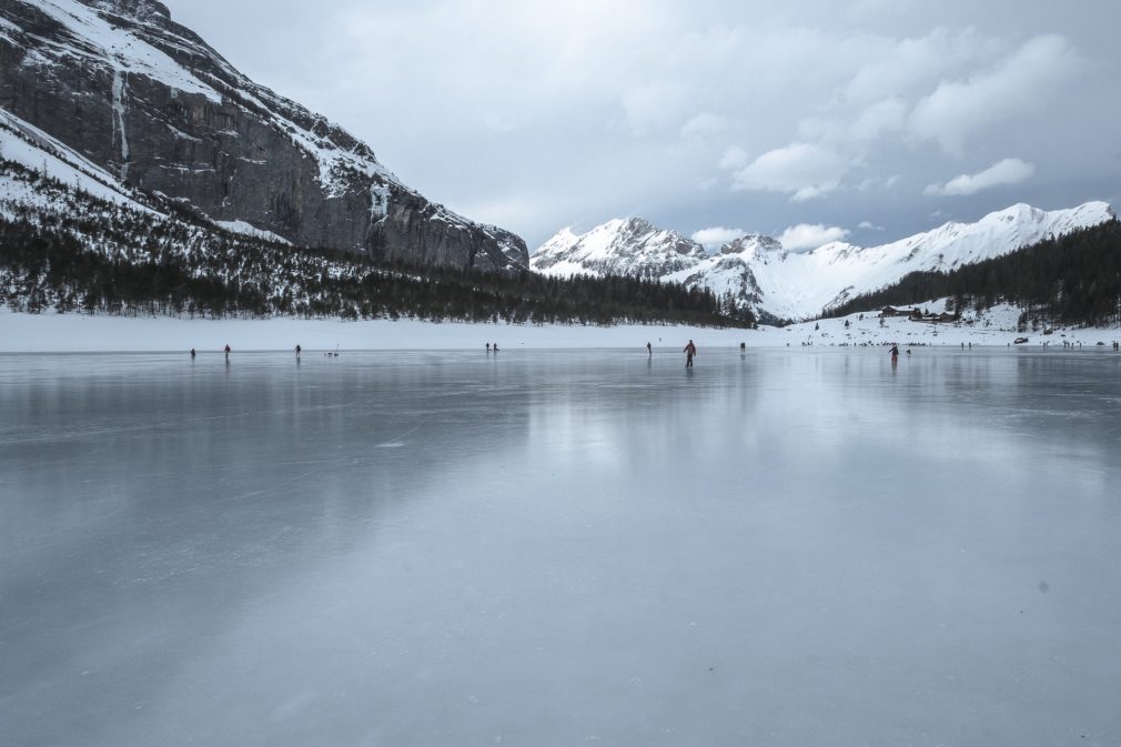 Natürliches Eisfeld Oeschinensee