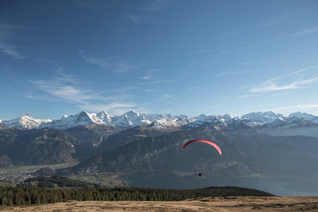 Niederhorn Gleitschirmflieger