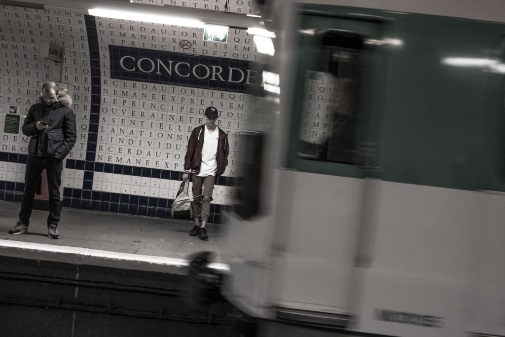Paris station de metro "Concorde"
