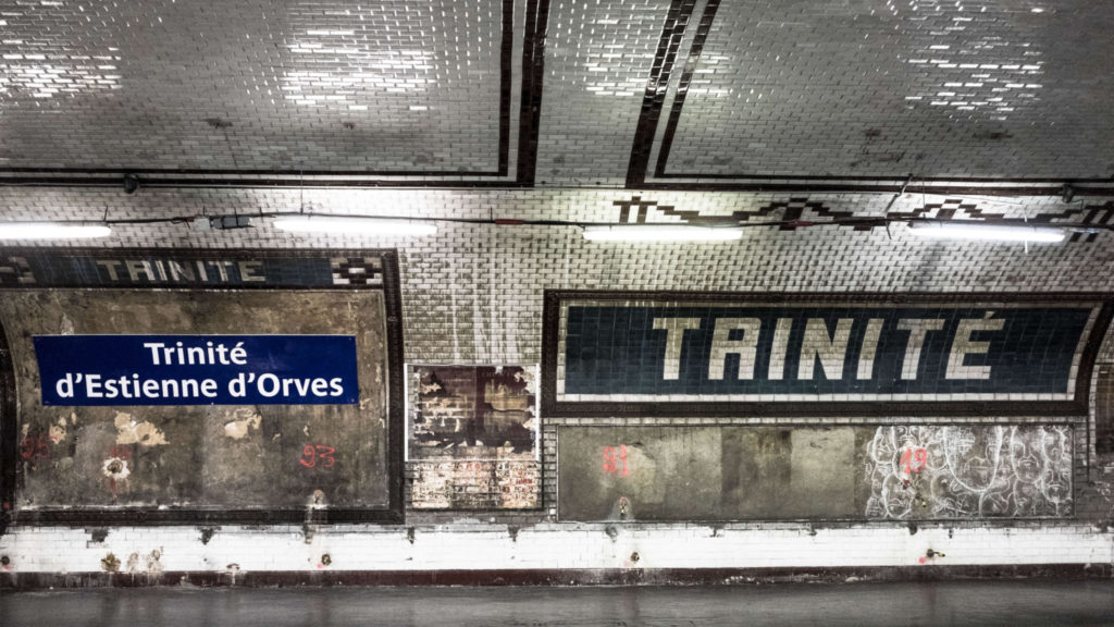 Paris metro "Trinite"