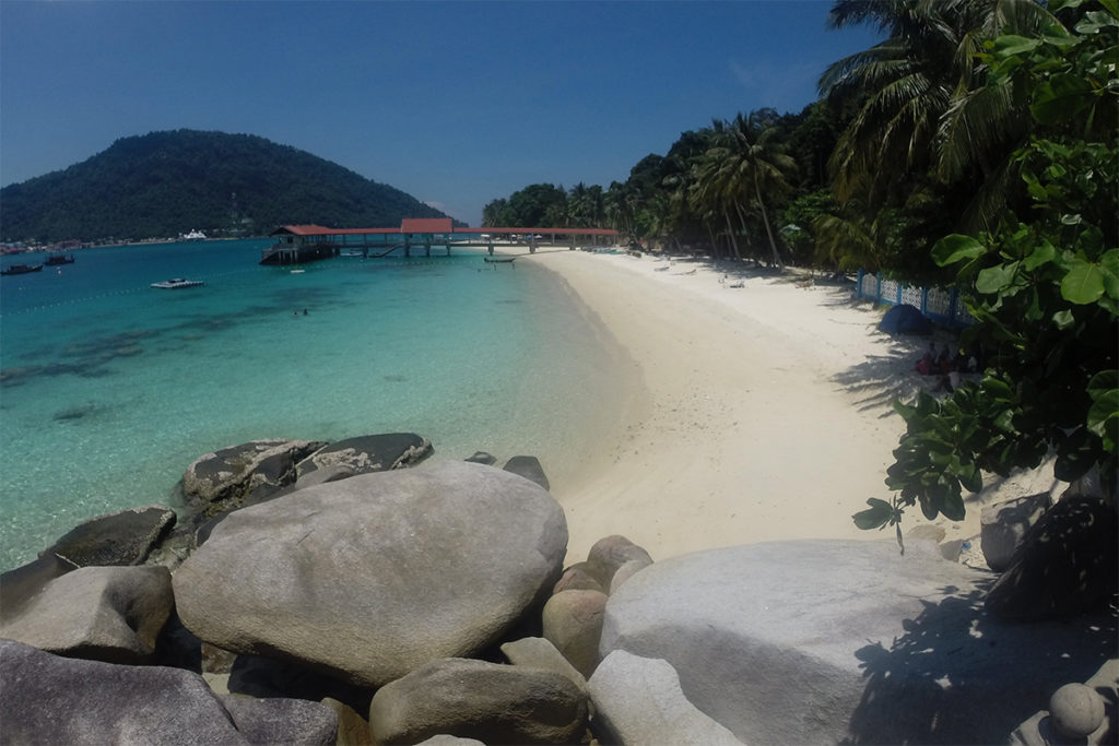 Weisser Sandstrand auf Perhentian Islands