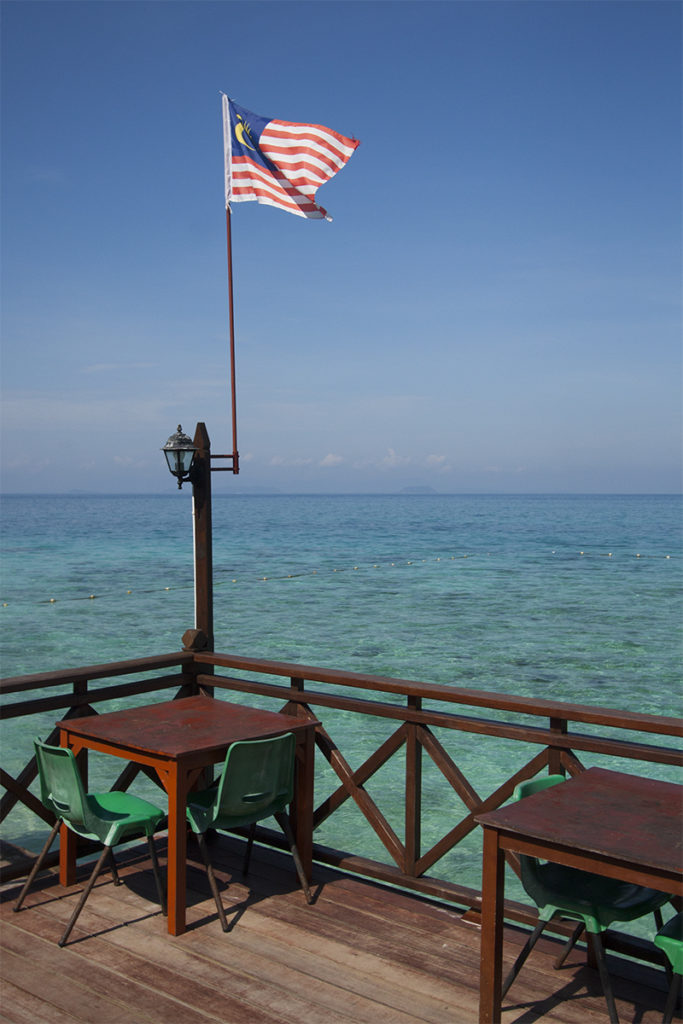 Terasse am Meer in Malaysia