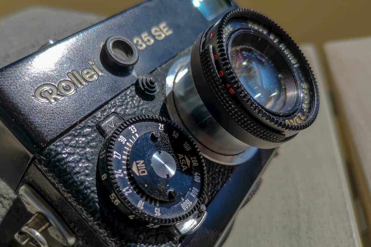 rollei 35 objektiv herausgezogen