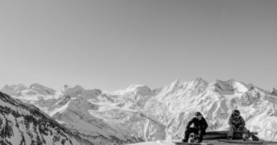 Saas-Grund: Aussicht auf 18 Viertausender Saas-Grund: Aussicht auf 18 Viertausender