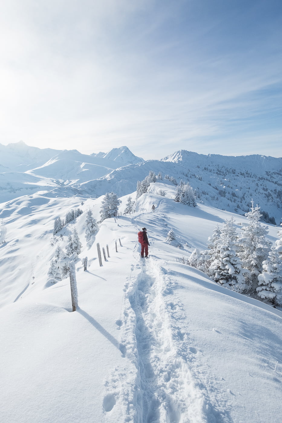 Schneewanderung im Berner Oberland