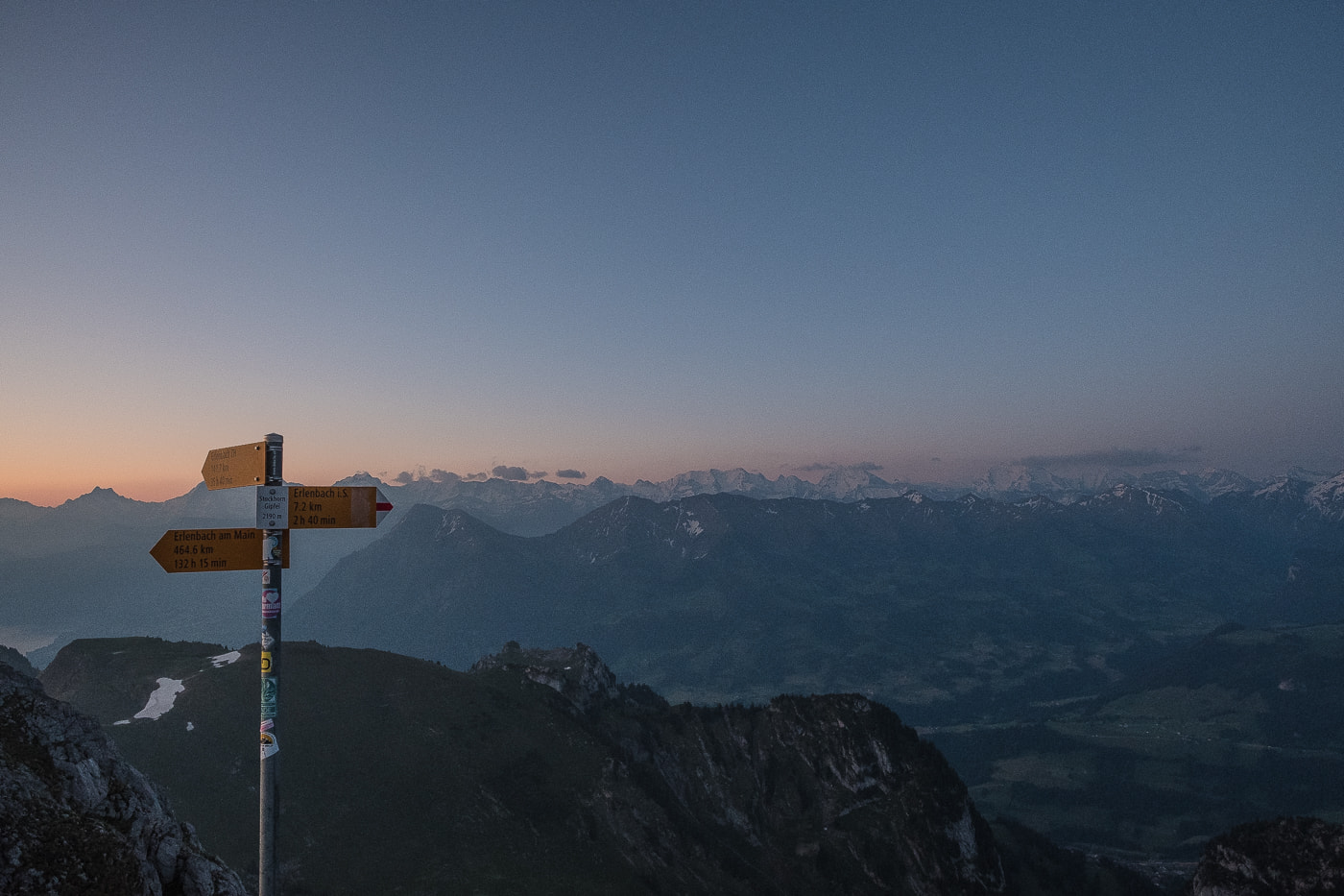 sicht auf berner alpen stockhorn