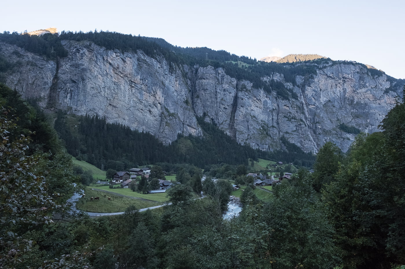 Sicht über Stechelberg