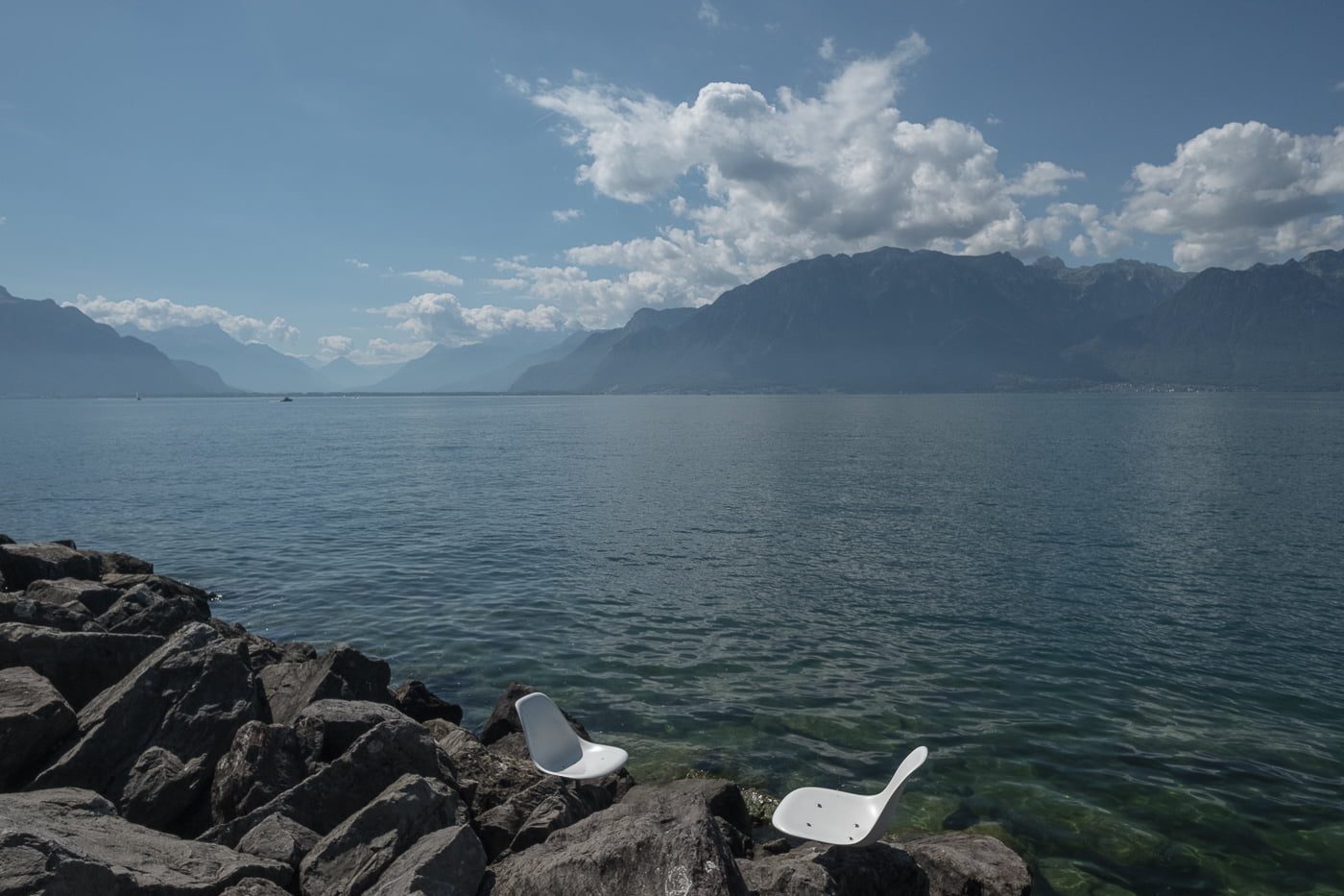 Sitzplatz am Genfersee