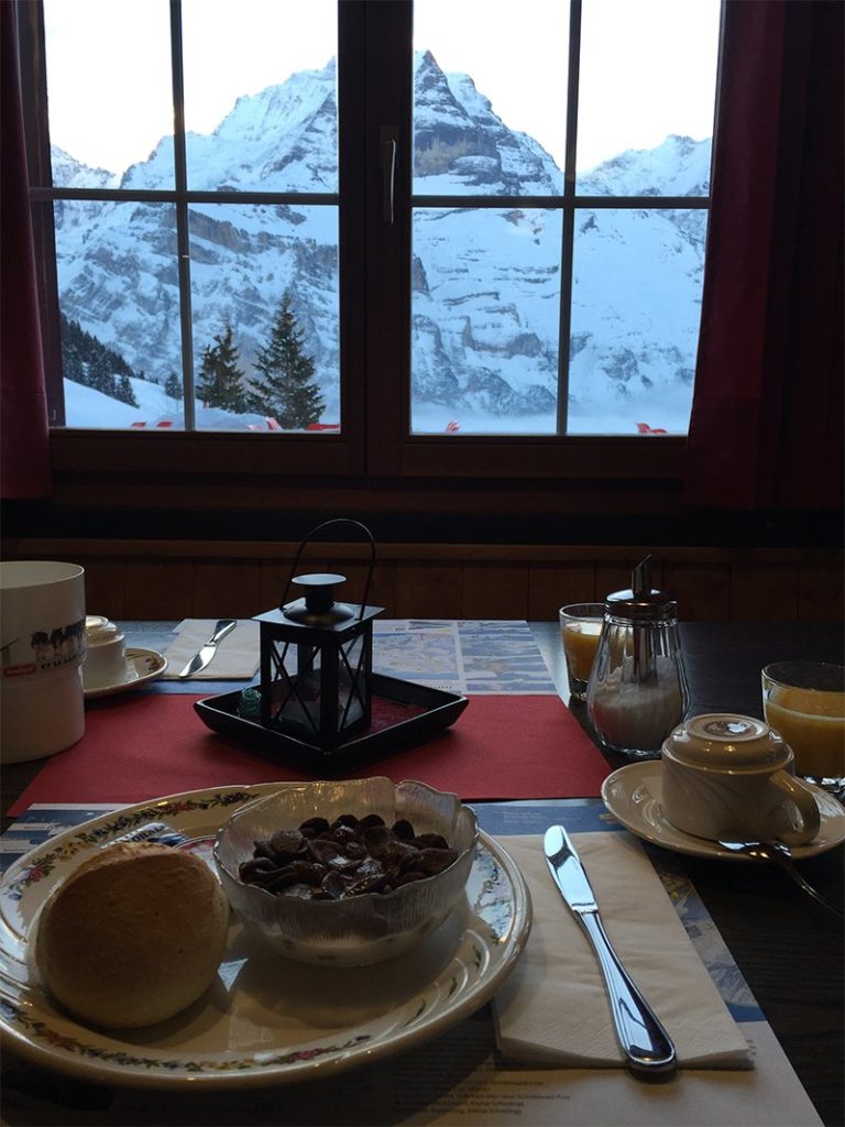 Frühstück in der Pension Sonnenberg