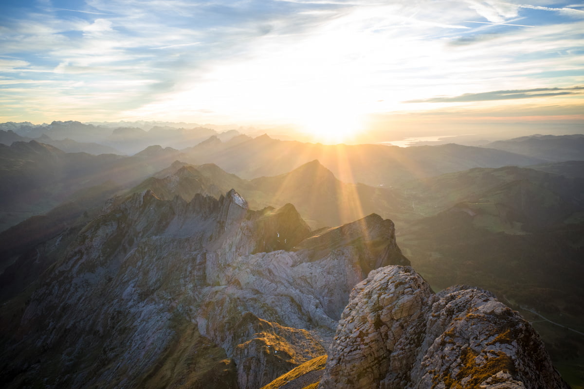 Sonnenuntergang im Alpstein