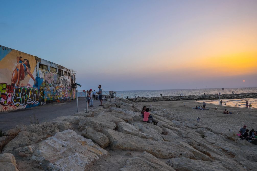 Streetart am Strand von Tel Aviv