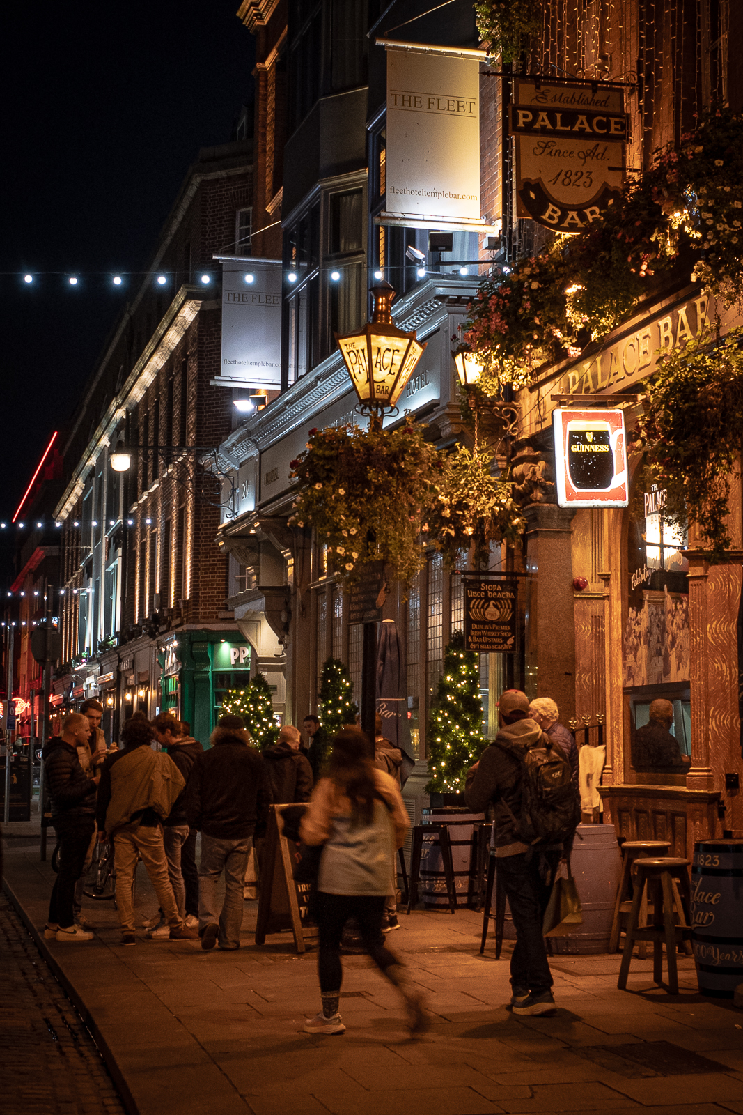 Streetlife im Viertel der Temple Bar in Dublin