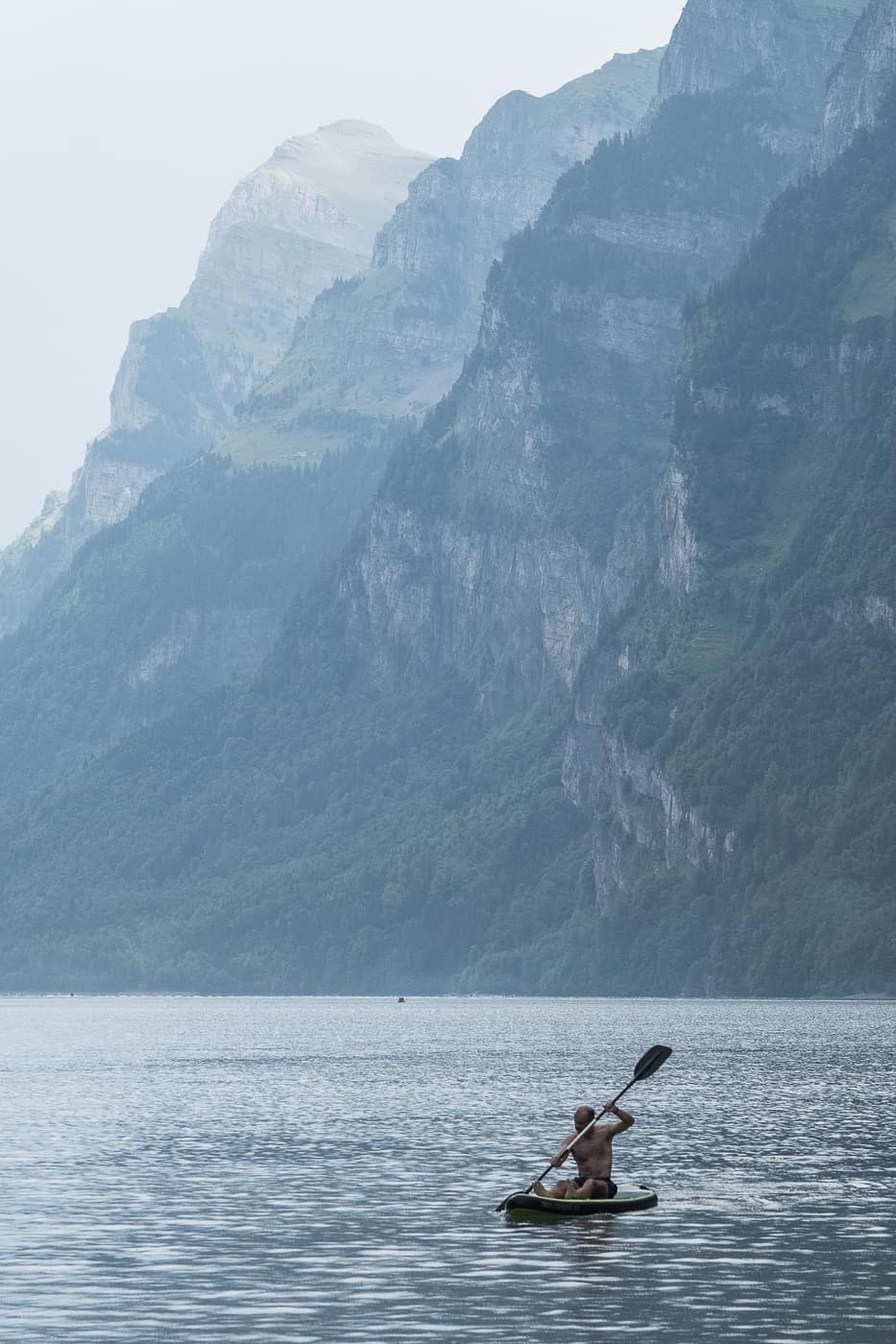 Stand Up Paddeln auf dem Klöntalersee