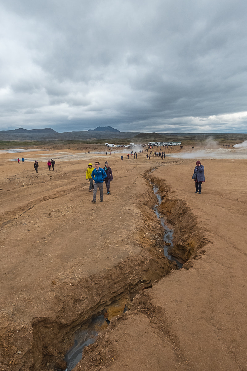 tourist hotspot iceland hverir