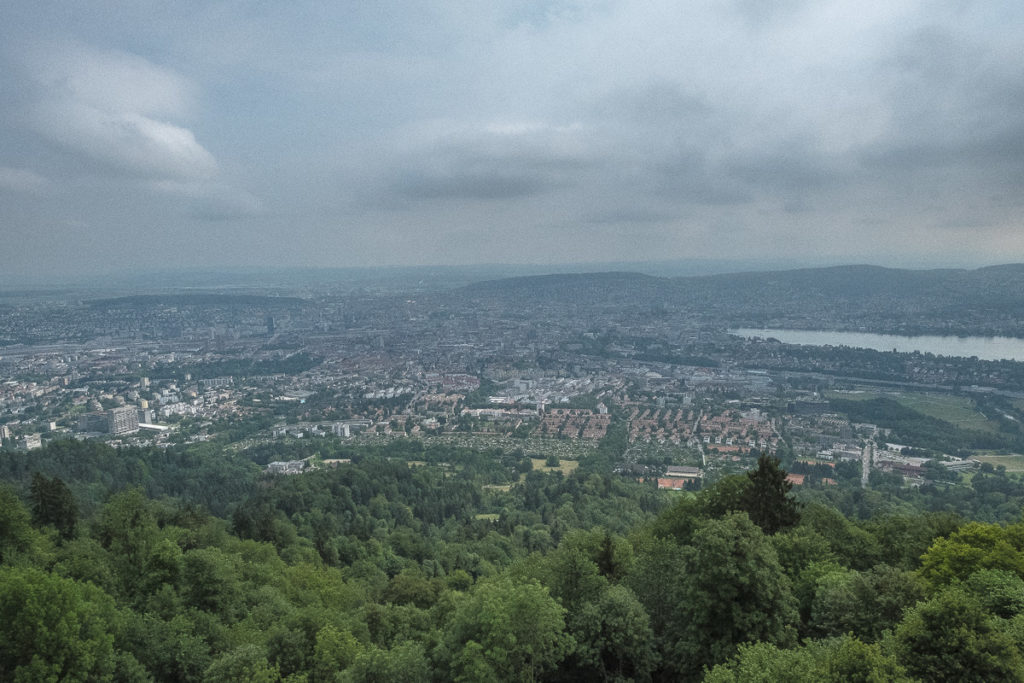 Üetliberg Aussicht auf die Stadt Zürich