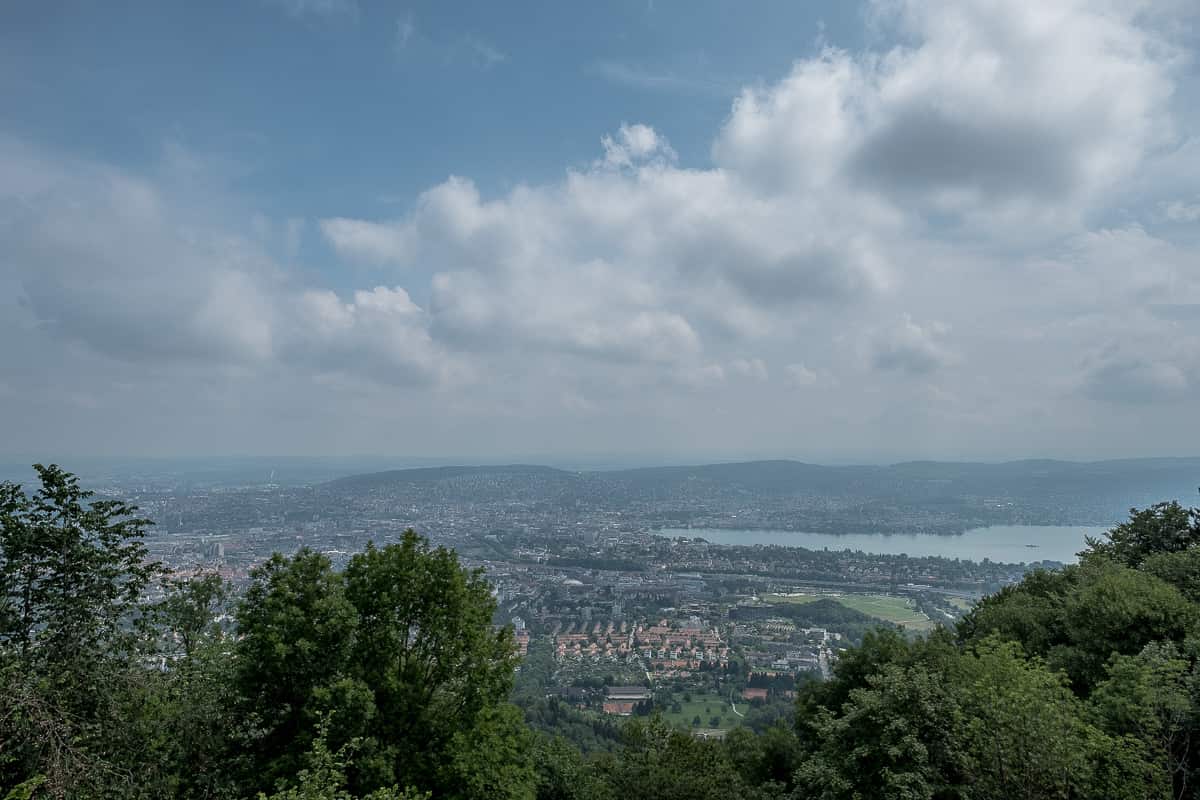 Uetliberg Aussicht über Zürich