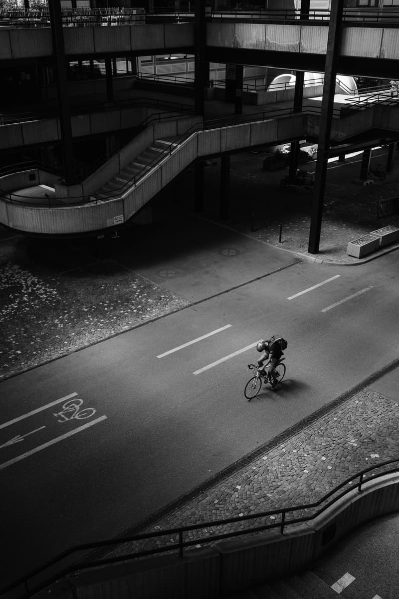 Velofahrer EPFL Lausanne